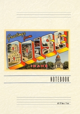 Vintage Lined Notebook Greetings from Boise