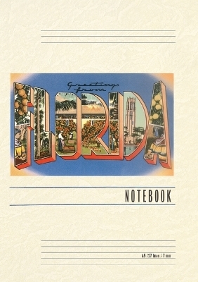 Vintage Lined Notebook Greetings from Florida