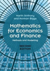 Mathematics for Economics and Finance - Anthony, Martin; Biggs, Norman