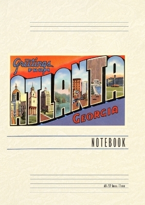 Vintage Lined Notebook Greetings from Atlanta