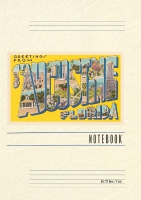 Vintage Lined Notebook Greetings from St. Augustine, Florida