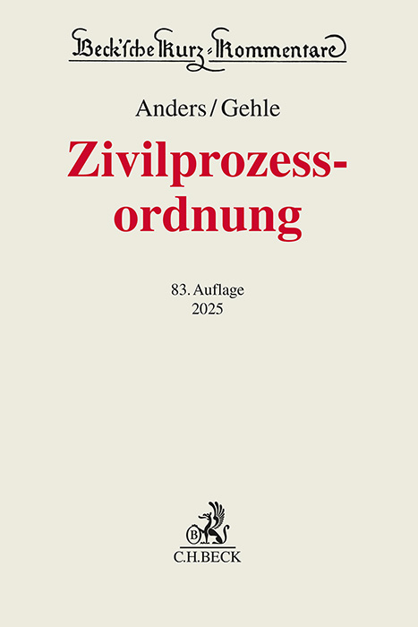 Zivilprozessordnung: ZPO - 