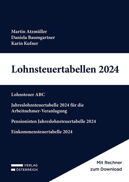 Lohnsteuertabellen 2024 - Martin Atzmüller, Daniela Baumgartner, Karin Kufner