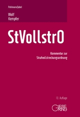 Strafvollstreckungsordnung - Hans Pohlmann, Hans-Peter Jabel, Thomas Wolf