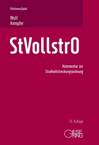 Strafvollstreckungsordnung - Hans Pohlmann; Hans-Peter Jabel; Thomas Wolf