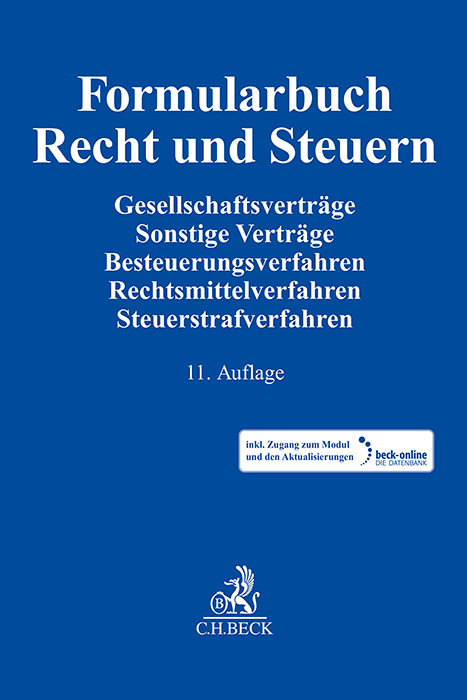 Formularbuch Recht und Steuern