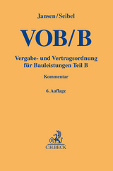 VOB Teil B - Jansen, Günther Arnold; Seibel, Mark