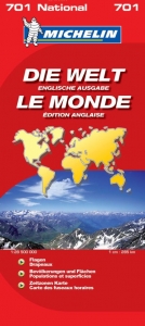 Michelin Karte Die Welt, englische Ausgabe. Le Monde, edition anglaise. The World, English edition - 