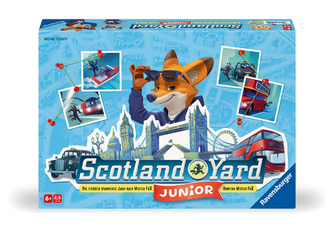 Ravensburger 22450 - Scotland Yard Junior, Brettspiel für 2-4 Spieler, Gesellschafts- und Familienspiel, für Kinder ab 6 Jahren - Michael Schacht