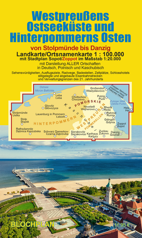 Landkarte Westpreußens Ostseeküste und Hinterpommerns Osten - Dirk Bloch