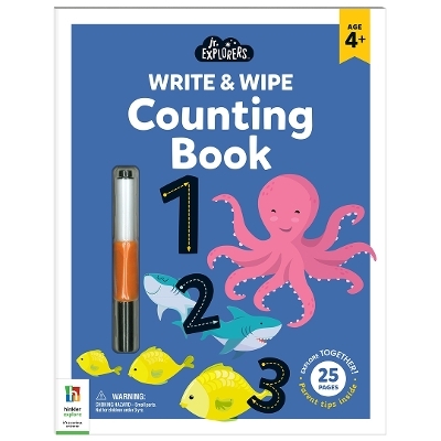 Junior Explorers Write and Wipe Counting Book - Hinkler Pty Ltd