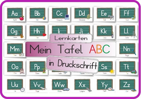 Mein Tafel ABC in Druckschrift - Helga Momm