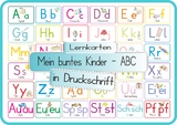 Mein buntes Kinder-ABC Druckschrift mit Umlauten, Doppellauten und Sp, St, Sch und Pf - Helga Momm