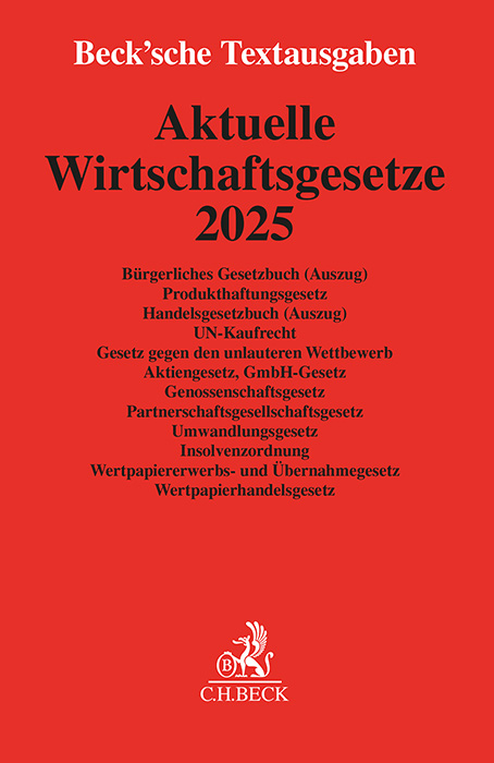 Aktuelle Wirtschaftsgesetze 2025