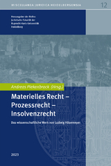 UNI 12 - Materielles Recht - Prozessrecht - Insolvenzrecht - 