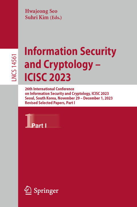 Information Security and Cryptology – ICISC 2023 - 