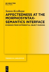 Affectedness at the Morphosyntax-Semantics Interface - Semra Kızılkaya