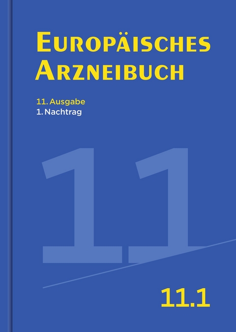 Europäisches Arzneibuch 11. Ausgabe, 1. Nachtrag