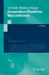 Kompendium Öffentliches Wirtschaftsrecht - Schmidt, Reiner; Wollenschläger, Ferdinand