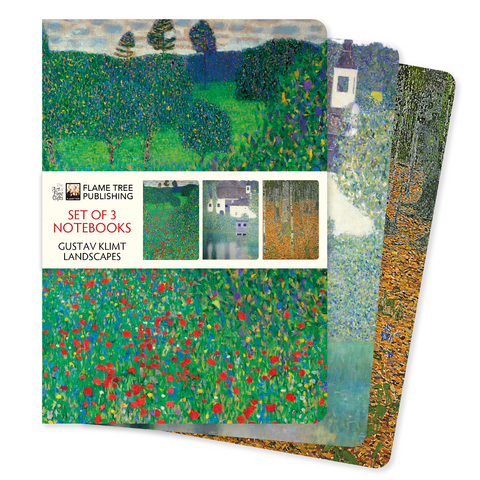 Gustav Klimt: Landscapes Set of 3 Standard Notebooks - 