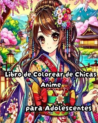 Libro de colorear de chicas anime para adolescentes - Sophia Caleb