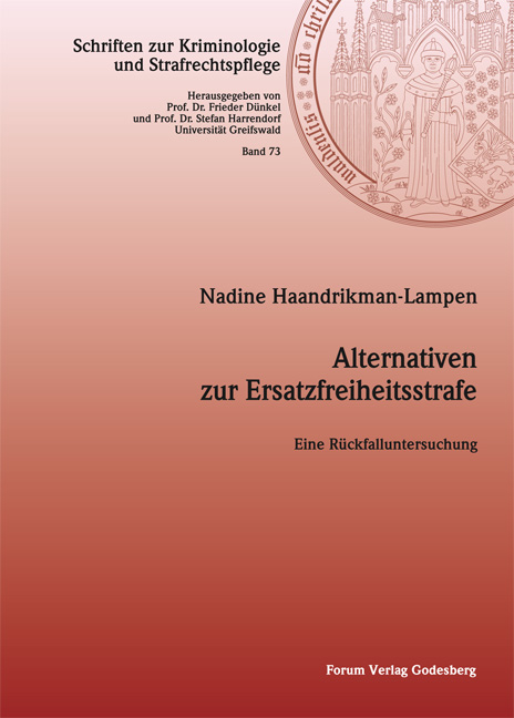 Alternativen zur Ersatzfreiheitsstrafe - Nadine Haandrikman-Lampen