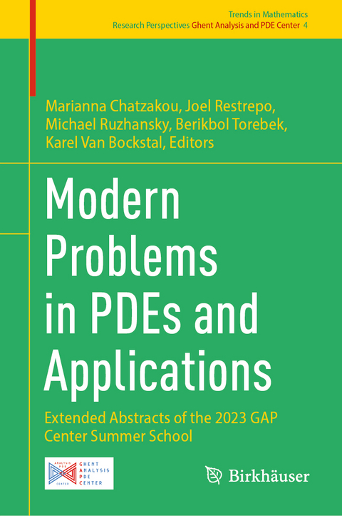 Modern Problems in PDEs and Applications - 