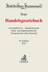 Handelsgesetzbuch - Hopt, Klaus J.; Kumpan, Christoph; Leyens, Patrick C.