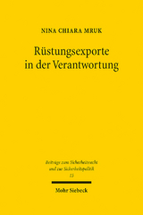 Rüstungsexporte in der Verantwortung - Nina Chiara Mruk