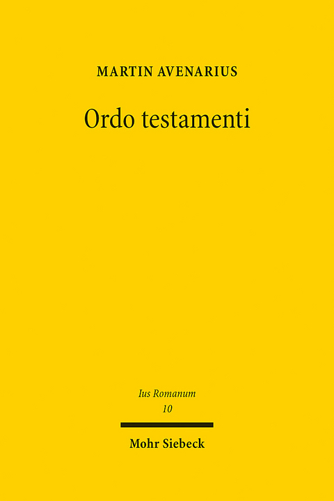 Ordo testamenti