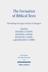 The Formation of Biblical Texts - 