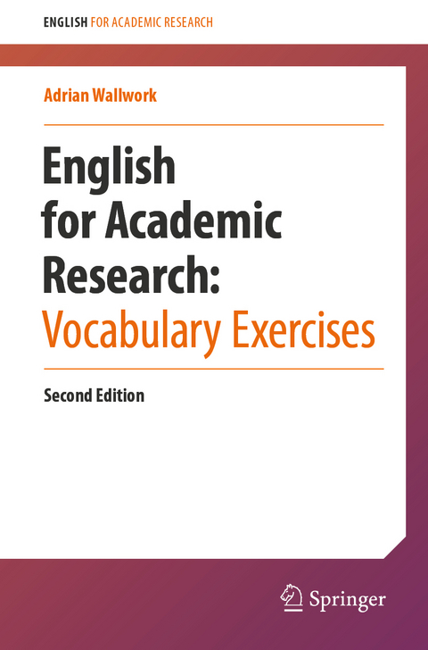 English for Academic Research: Vocabulary Exercises - Adrian Wallwork