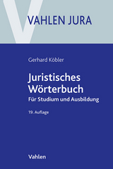 Juristisches Wörterbuch - Köbler, Gerhard