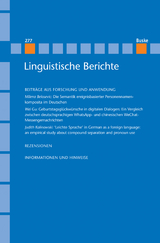 Linguistische Berichte Heft 277 - 