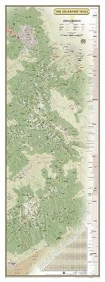 National Geographic Colorado Trail Laminated Wall Map -  National Geographic