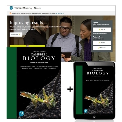 Campbell Biology, Australian and New Zealand Edition + Mastering Biology with Pearson eText - Lisa Urry, Noel Meyers, Michael Cain, Peter Minorsky, Steven Wasserman