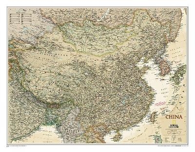 China Executive, Tubed - National Geographic Maps