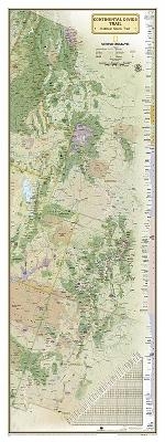 National Geographic Continental Divide Trail Wall Map In Gif T Box -  National Geographic