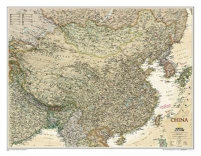 China Executive, Laminated - National Geographic Maps