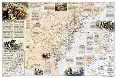 Battles of the Revolutionary War and War of 1812, tubed - National Geographic Maps