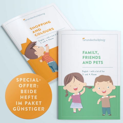 Grundschule - Vorteils-Set: Family, Friends & Pets + Shopping & Colours - Harald Mahl, Anja Mahl