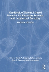 Handbook of Research-Based Practices for Educating Students with Intellectual Disability - Shogren, Karrie A.; Scott, LaRon A.; Dean, Evan E.; Linnenkamp, Brad