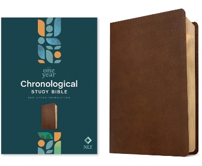 NLT One Year Chronological Study Bible, Rustic Brown