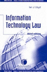 Information Technology Law - Lloyd, Ian J.