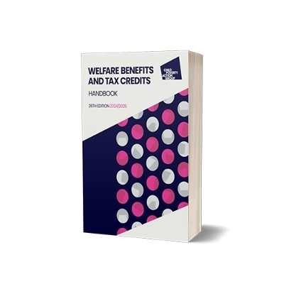 Welfare Benefits and Tax Credits Handbook - 2024, 26th edition -  CPAG