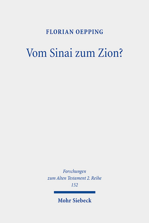 Vom Sinai zum Zion? - Florian Oepping