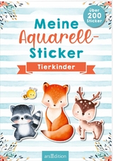 Meine Aquarell-Sticker – Tierkinder