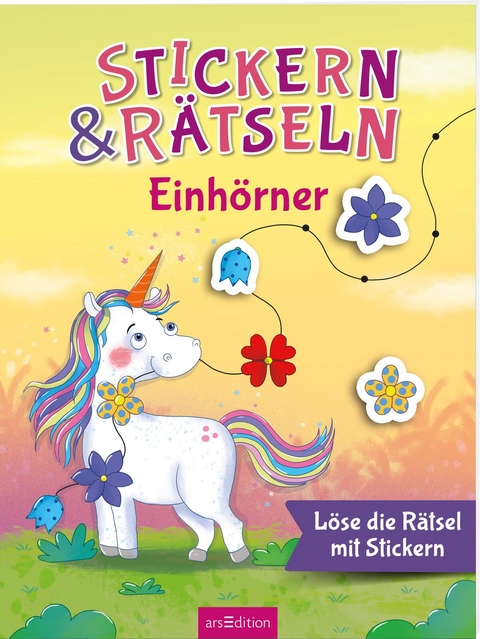 Stickern & Rätseln ab 3: Stickern & Rätseln – Einhörner