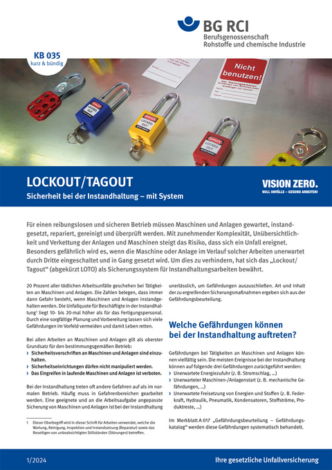 KB 035 LOCKOUT/TAGOUT