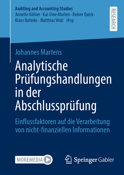 Analytische Prüfungshandlungen in der Abschlussprüfung - Johannes Martens